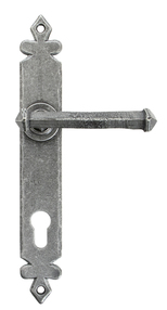 View 33766 - Pewter Tudor Lever Espag. Lock Set - FTA offered by HiF Kitchens