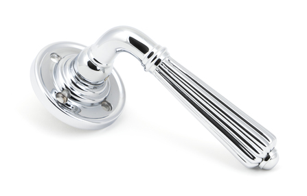 View 45315 - Polished Chrome Hinton Lever on Rose Set - FTA offered by HiF Kitchens