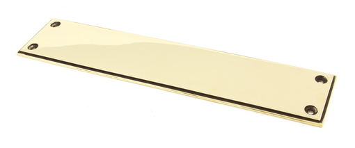 View 45389 - Aged Brass 300mm Art Deco Fingerplate FTA offered by HiF Kitchens
