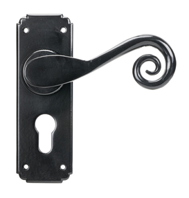 View 45591 - Black Monkeytail Lever Euro Lock Set - FTA offered by HiF Kitchens