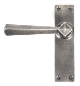 View 73116 - Antique Pewter Straight Lever Latch Set - FTA offered by HiF Kitchens