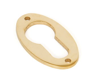 View 83815 - Polished Brass Oval Euro Escutcheon - FTA offered by HiF Kitchens