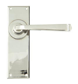 View 90364 - Polished Nickel Avon Lever Latch Set - FTA offered by HiF Kitchens