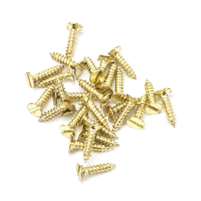 View 91258 - Polished Brass SS 4x½'' Countersunk Screws (25) - FTA offered by HiF Kitchens