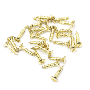 View 91266 - Polished Brass SS 8x¾'' Countersunk Raised Head Screws (25) - FTA offered by HiF Kitchens