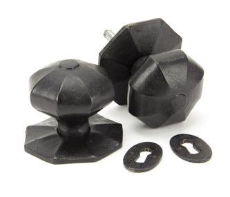 View 91499 - External Beeswax Large Octagonal Mortice/Rim Knob Set - FTA offered by HiF Kitchens