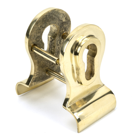 View 46550 - Polished Brass 50mm Euro Door Pull (Back to Back fixings) - FTA offered by HiF Kitchens