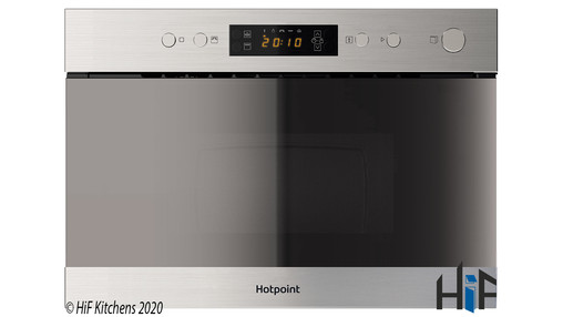 View Hotpoint Built-In Microwave & Grill 750 Watt 38cm(WALL UNIT) MN314IXH offered by HiF Kitchens