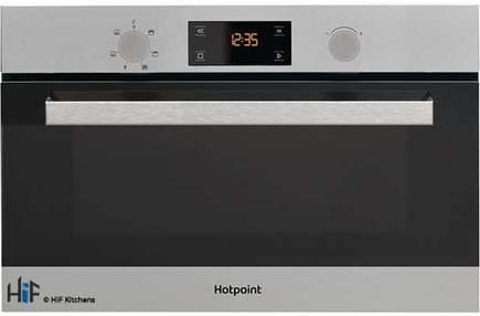 View Hotpoint Built-In Microwave & Grill 1000 Watts (38cm Tall) MD344IXH offered by HiF Kitchens