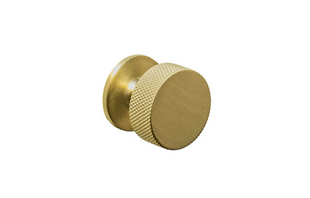 View K1117.32.AGB Knurled Knob Handle Aged Brass offered by HiF Kitchens