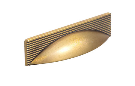 Added Alchester H1179.96.SB Cup Handle Satin Brass To Basket