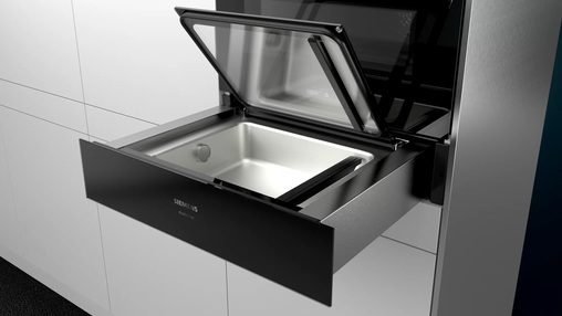 View Siemens BV830ENB1 Built-In StudioLine iQ7 Vacuum/Warming Drawer  offered by HiF Kitchens