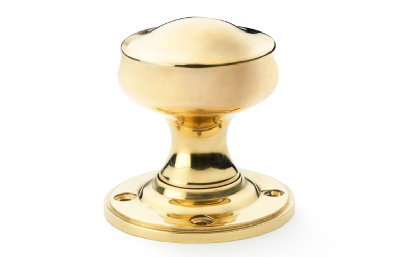 Alexander & Wilks Harris Door Knob - Unlacquered Brass Image 1