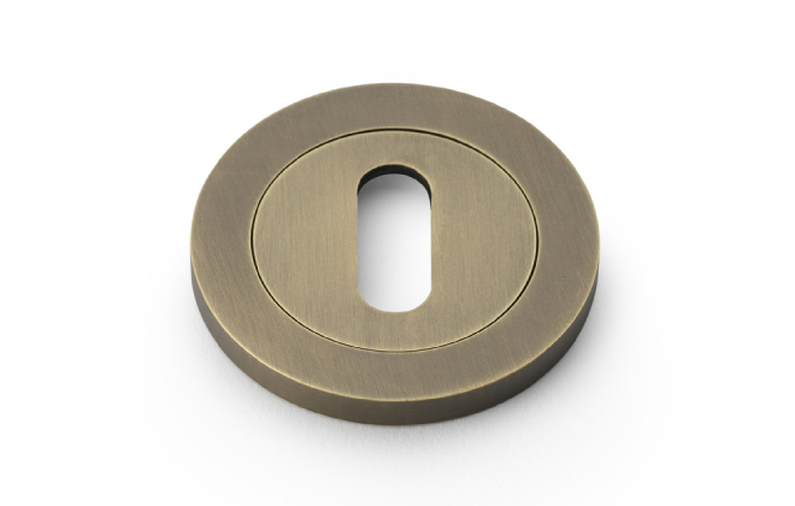 Alexander & Wilks Concealed Fix Escutcheon Standard Profile - Italian Brass Image 1