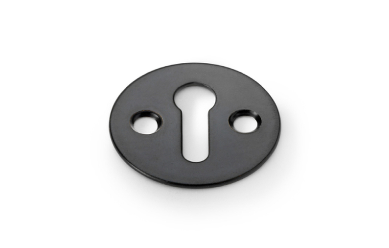 Alexander & Wilks Victorian Standard Profile Escutcheon - Black Powder Coat Image 1