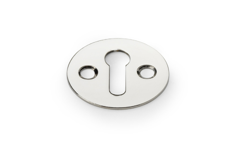 Alexander & Wilks Victorian Standard Profile Escutcheon - Polished Nickel Image 1