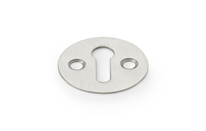 Alexander & Wilks Victorian Standard Profile Escutcheon - Satin Nickel Image 1