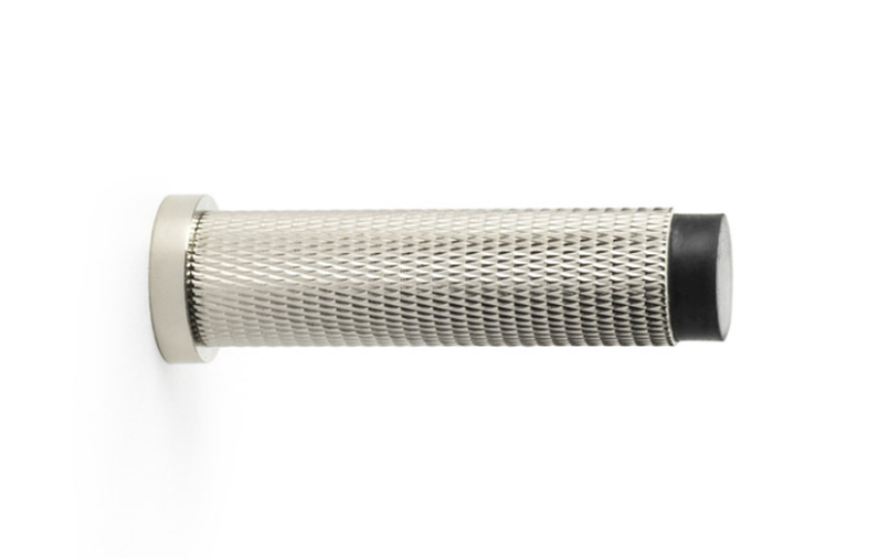 Alexander & Wilks Brunel Knurled Door Stop - Polished Nickel PVD Image 1