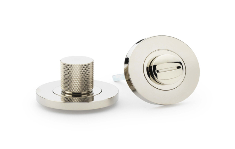 Alexander & Wilks Knurled Thumbturn and Release - Polished Nickel PVD Image 1