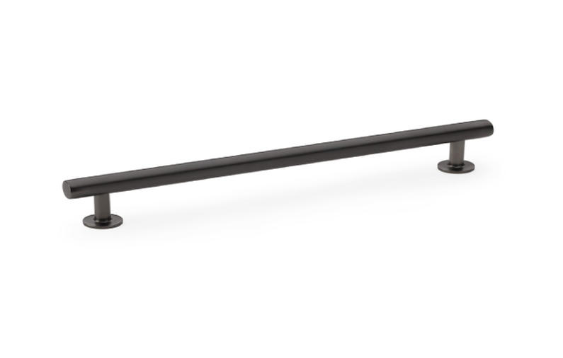 Alexander & Wilks Round T-Bar Cabinet Pull Handle - Dark Bronze - Centres 192mm Image 1