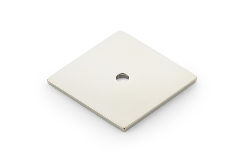 Alexander & Wilks Quantock Square Backplate - Polished Nickel Image 1