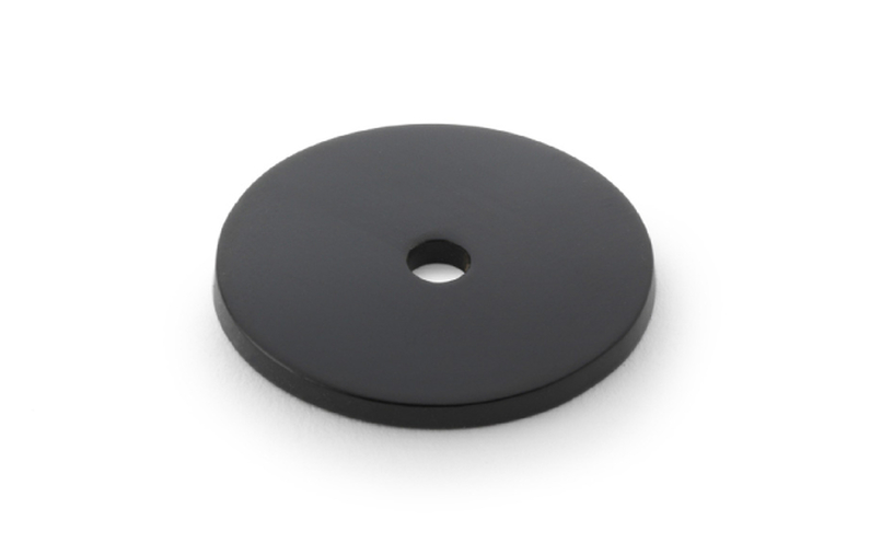 Alexander & Wilks Circular Backplate - Black - Diameter 30mm Image 1