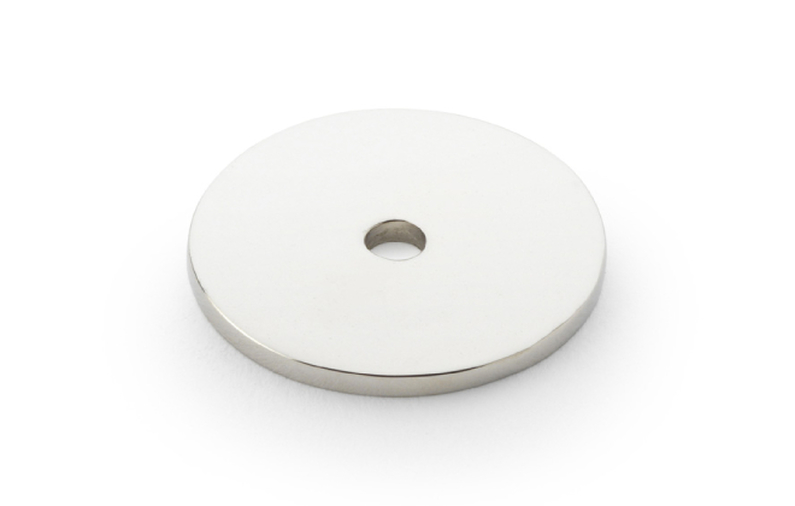 Alexander & Wilks Circular Backplate - Polished Nickel - Diameter 30mm Image 1