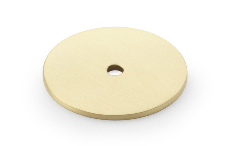 Alexander & Wilks Circular Backplate - Satin Brass - Diameter 40mm Image 1