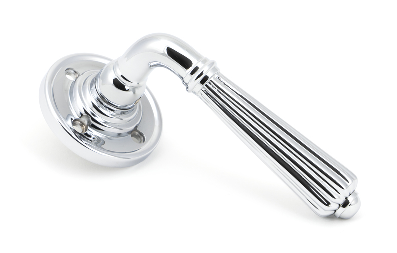 50083 - Polished Chrome Hinton Lever on Rose Set - U - FTA Image 1