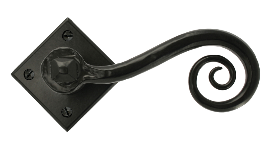 33235 - Black Monkeytail Lever on Rose Set (Diamond) - FTA Image 1