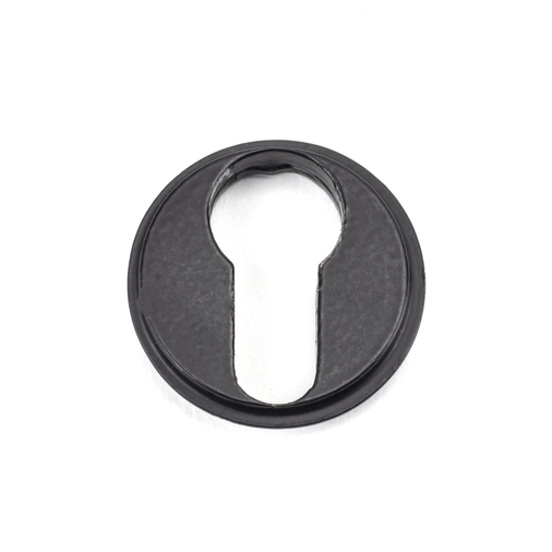 49542 - Matt Black Round Euro Escutcheon (Beehive) - FTA Image 3