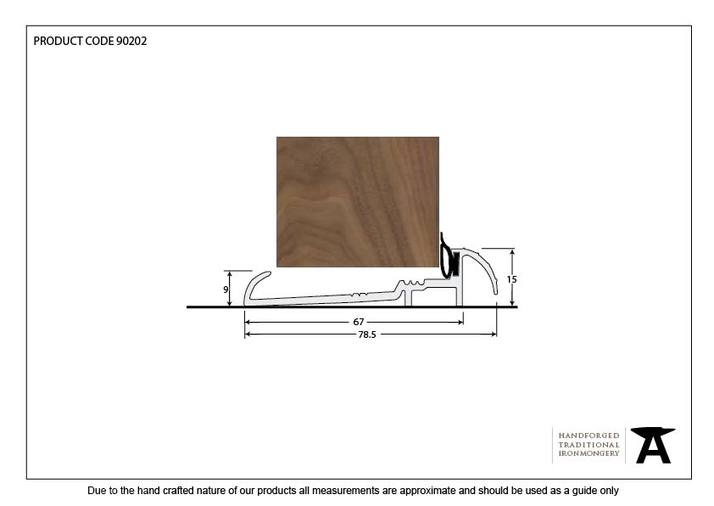 90202 - Aluminium 1219mm OUM/6 Threshold - FTA Image 2