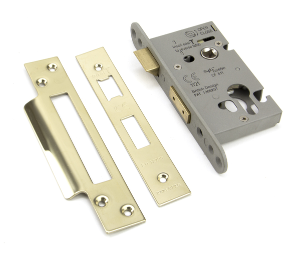 91839 - PVD 2½'' Euro Profile Sash Lock - FTA Image 1