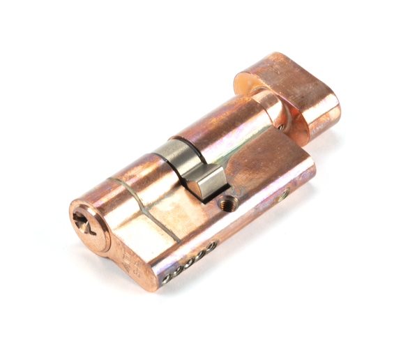 45841 - Polished Bronze 30/30 5pin Euro Cylinder/Thumbturn - FTA Image 1