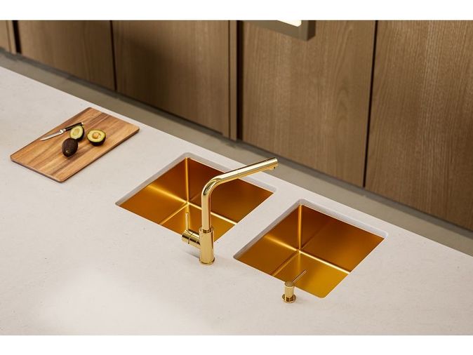 Alveus Sink Quadrix 60 Gold for Cabinet 800-900mm Single Bowl Image 5