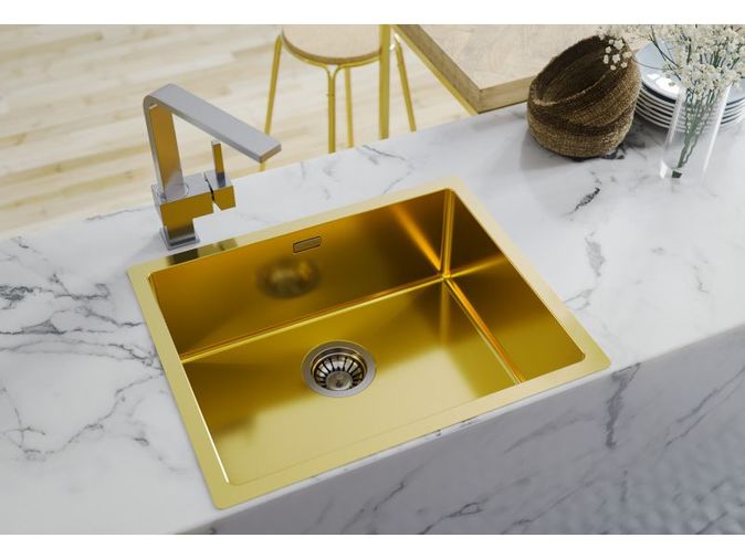 Alveus Sink Quadrix 60 Gold for Cabinet 800-900mm Single Bowl Image 10