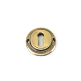 45685 - Aged Brass Round Escutcheon (Beehive) FTA Image 4 Thumbnail