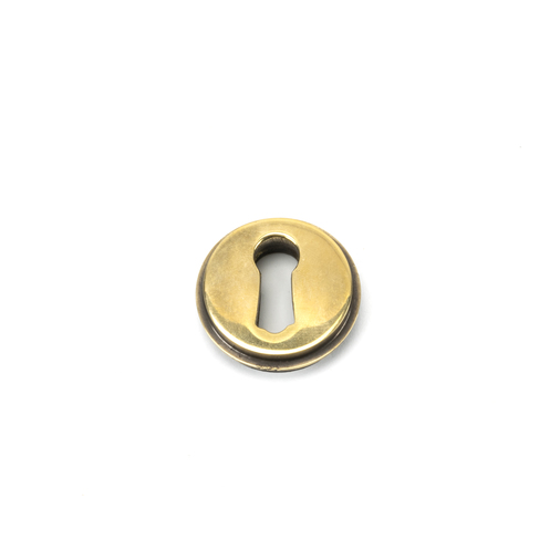 45686 - Aged Brass Round Escutcheon (Square) FTA Image 4