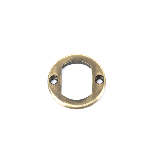 45686 - Aged Brass Round Escutcheon (Square) FTA Image 6