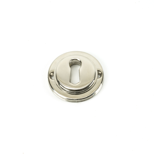 45692 - Polished Nickel Round Escutcheon (Art Deco) - FTA Image 4