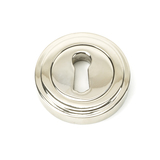 45692 - Polished Nickel Round Escutcheon (Art Deco) - FTA Image 1 Thumbnail