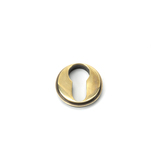 45707 - Aged Brass Round Euro Escutcheon (Plain) FTA Image 3 Thumbnail