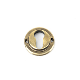 45707 - Aged Brass Round Euro Escutcheon (Plain) FTA Image 4 Thumbnail