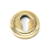 45707 - Aged Brass Round Euro Escutcheon (Plain) FTA Image 1 Thumbnail