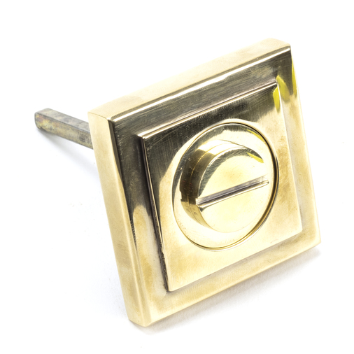 45734 - Aged Brass Round Thumbturn Set (Square) FTA Image 2