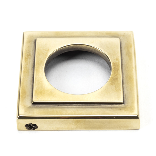 45734 - Aged Brass Round Thumbturn Set (Square) FTA Image 3