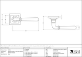 46056 - Polished Chrome Newbury Lever on Rose Set (Square) - FTA Image 4 Thumbnail