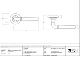 46057 - Polished Nickel Newbury Lever on Rose Set (Plain) - FTA Image 3 Thumbnail