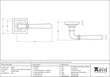 46060 - Polished Nickel Newbury Lever on Rose Set (Square) - FTA Image 4 Thumbnail