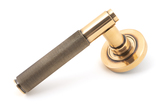 46101 - Polished Bronze Brompton Lever on Rose Set (Plain) - FTA Image 1 Thumbnail